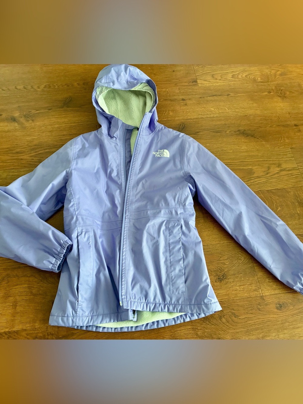 The North Face Girls warm storm rain Jacket size L